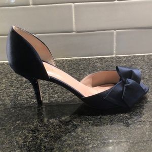 Kate Spade Sala Navy Glitter Heel